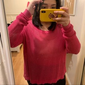 Pink sweater